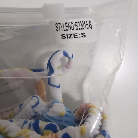 NWT‎ SUNDAY BRUNCH Underwired Padded Bra Shirred Bikini Set Size Small - Picture 7 of 9